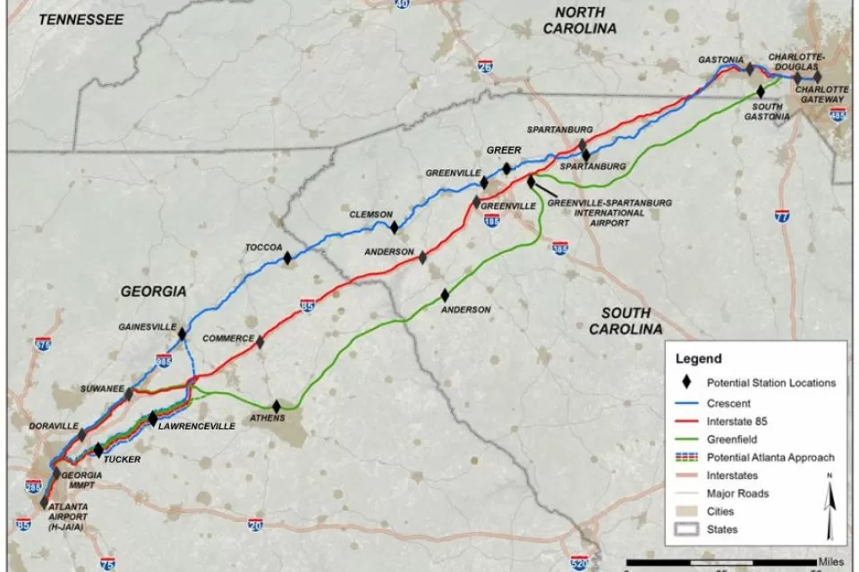 Atlanta to Charlotte Passenger Rail Corridor Investment Plan